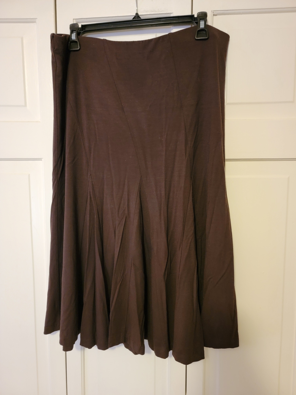 Grace Elements Brown A-Line Flared Skirt Size M EUC